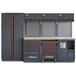 vendita online Combinazione arredo officina piano legno multistrato c45pro 2.0 w Banchi da lavoro Beta
